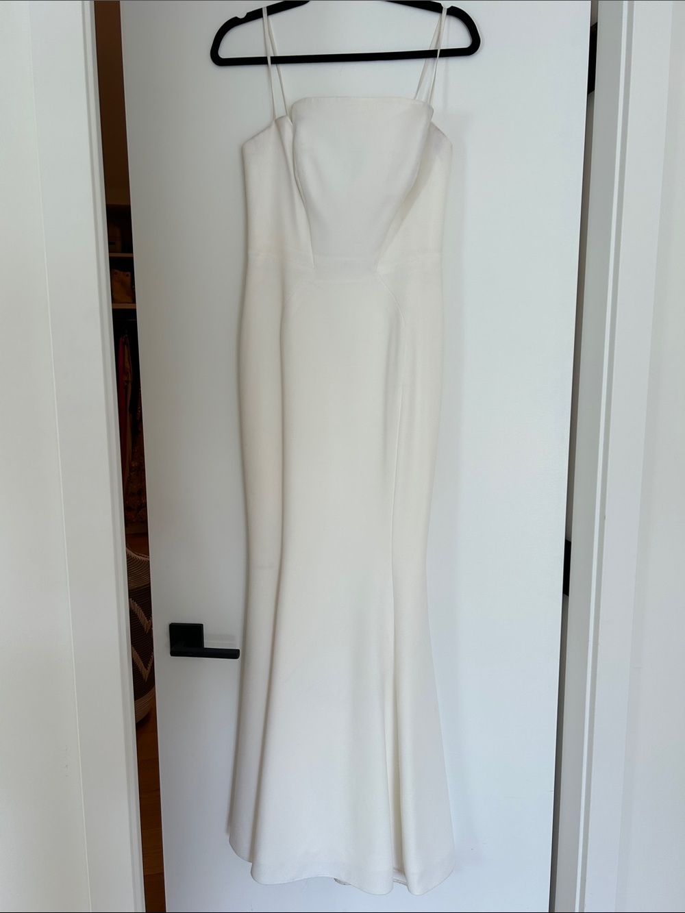 Elegant Strapless Cream Dress